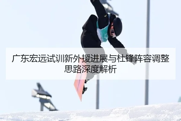 广东宏远试训新外援进展与杜锋阵容调整思路深度解析